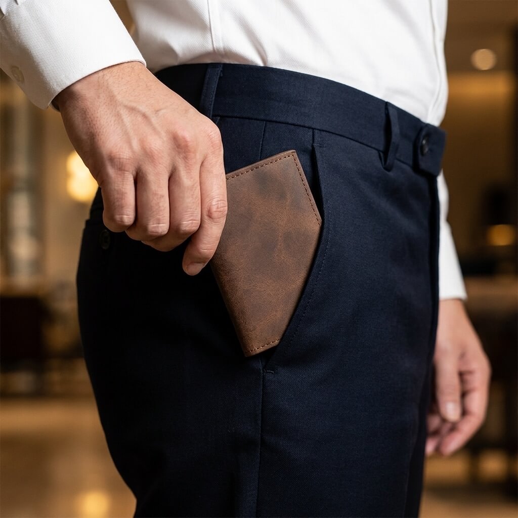La poche reste plate.